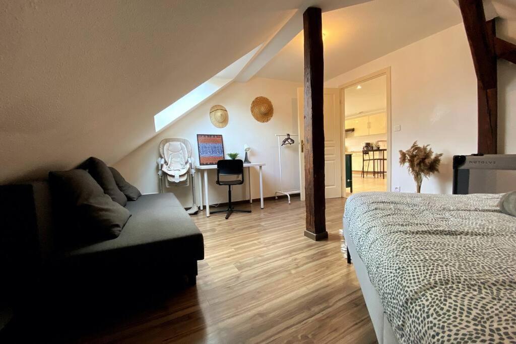 10Min Bus Strasbourg Centre-Parking Prive-Wifi-Tv Apartman Bischheim Kültér fotó